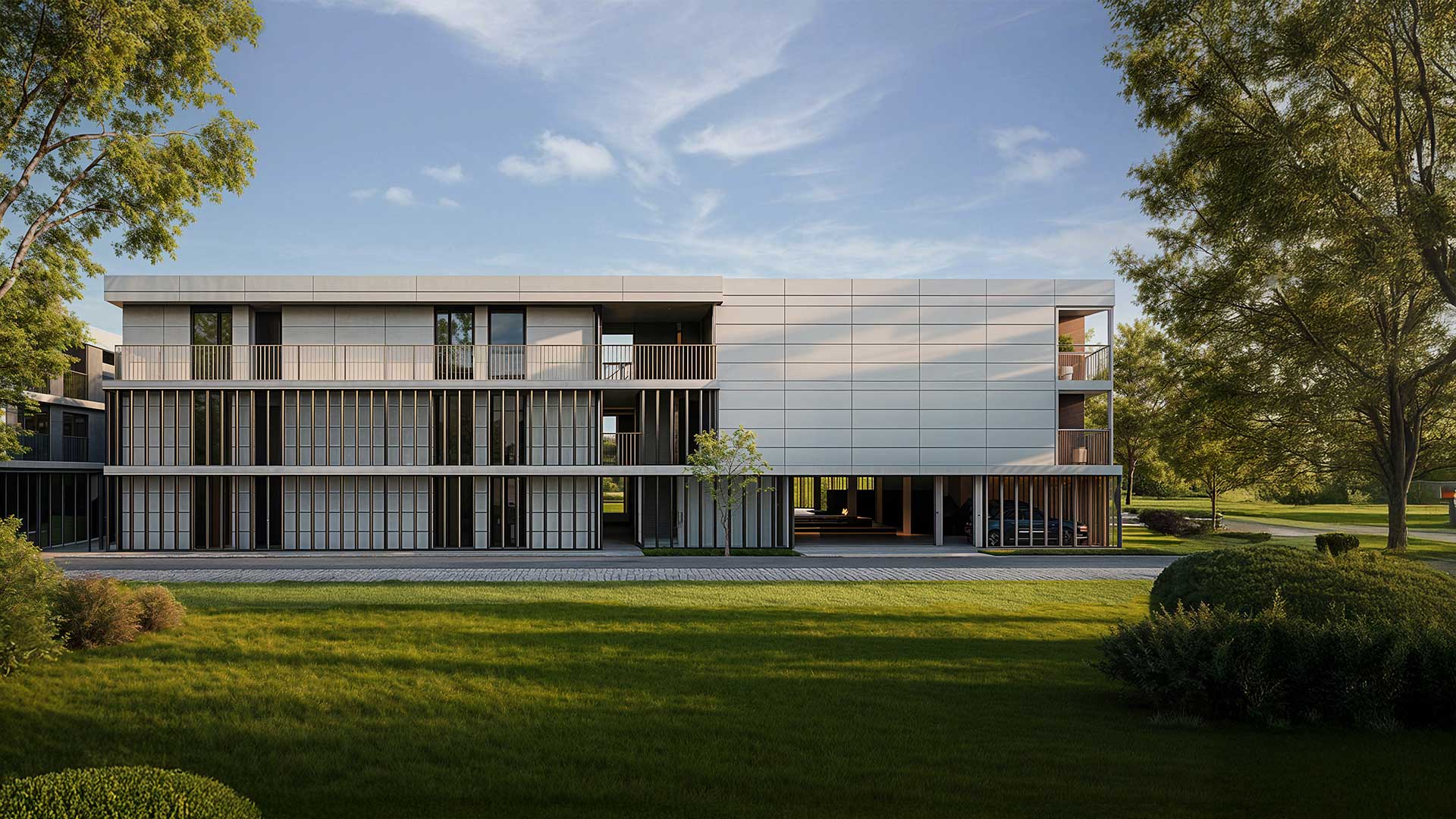Architekturvisualisierung des Wohnprojekts Cherry of Dinkelsbühl